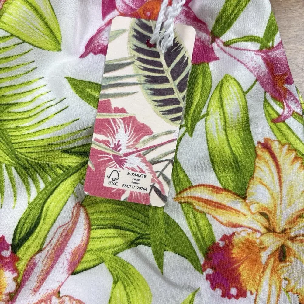 Tommy Bahama Skort Women XL Floral Tropical Pullon Performance Elastic Waist New